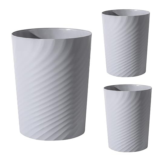 UUJOLY Plastic Small Trash Can Wastebasket, Garbage Container Basket by UUJOLY