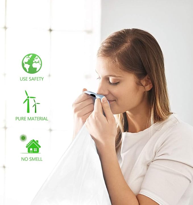 Teivio 2 Gallon 140pcs Strong Drawstring Trash Bags Garbage Bags, Bathroom - Image 7