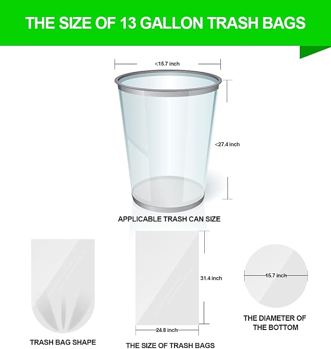 FORID 13 Gallon Trash Bags - Image 6
