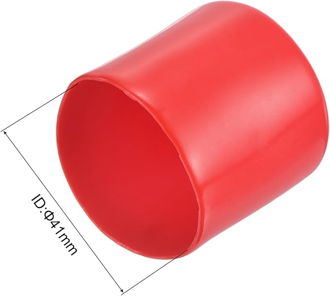 uxcell 20pcs Rubber End Caps 41mm ID Vinyl Round Tube Bolt Cap Cover Thread - Image 3