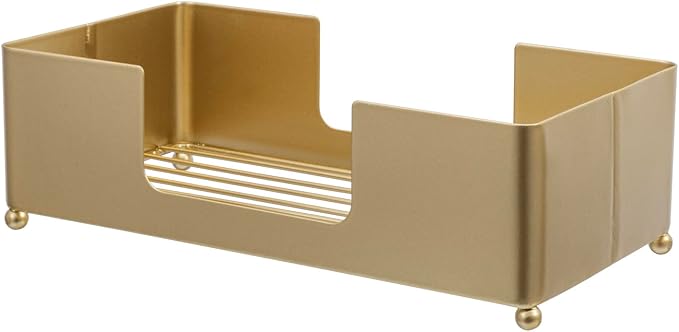 MyGift Paper Towel Holder Modern Gold-Tone Metal Tabletop Folded Paper Hand - Image 6