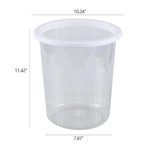 4-Pack Waste Basket Plastic, Small Plastic Garbage Can, 4 Gallon - Image 2