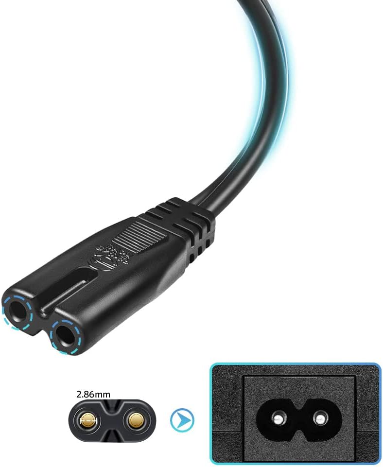 Recliner Power Cord Replacement Sopito 6ft 2 Prong Power Recliner Cable Replacement, AC Adapter Cord for Lazyboy, Limoss OKIN Electric Sofa and Lift Chair