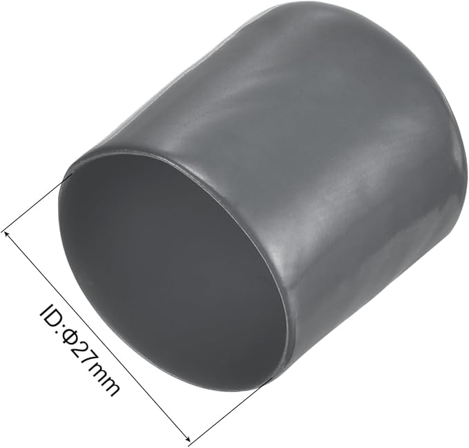 uxcell 20pcs Rubber End Caps 27mm ID Vinyl Round Tube Bolt Cap Cover Thread - Image 3