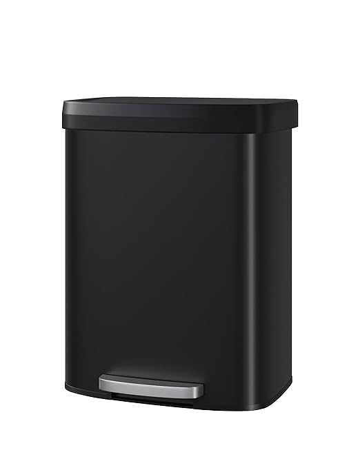 Garvee 16 Gallon / 60 Liter Metal Trash Can by Garvee