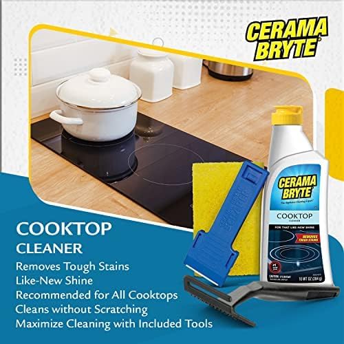 Cerama Bryte Glass Cooktop and Stove Top Cleaner Combo Kit - Image 4