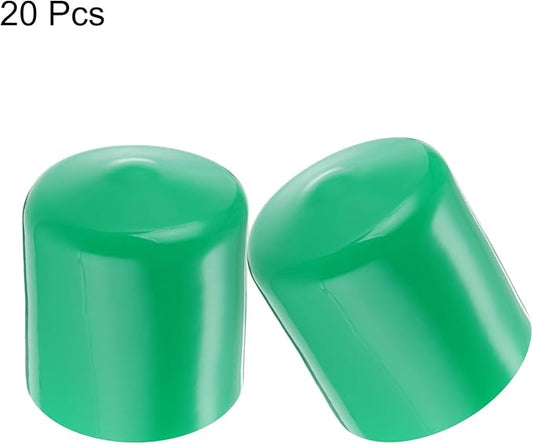 uxcell 20pcs Rubber End Caps 39mm ID Vinyl PVC Round Tube Bolt Cap Cover Screw - Image 2