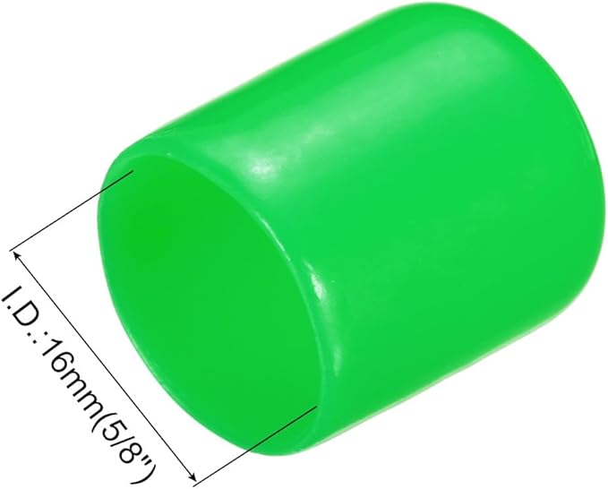 uxcell 20pcs Rubber End Caps 16mm ID Vinyl PVC Round Tube Bolt Cap Cover Screw - Image 3