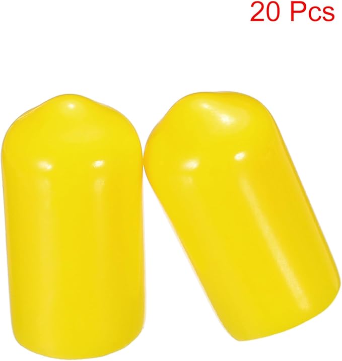 uxcell 20pcs Rubber End Caps 8mm ID Vinyl PVC Round Tube Bolt Cap Cover Screw - Image 2