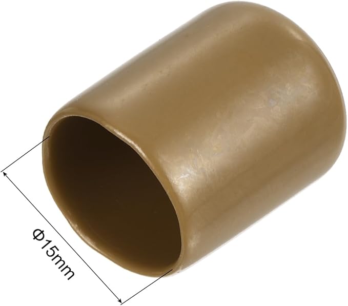 uxcell 20pcs Rubber End Caps 15mm ID Vinyl PVC Round Tube Bolt Cap Cover Screw - Image 3