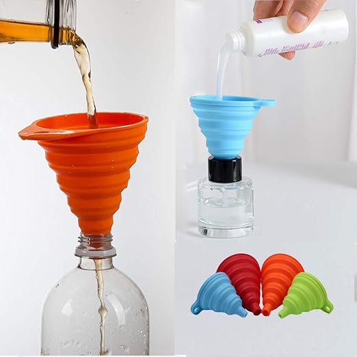 KongNai Kitchen Funnel Set 4 Pack, Small and Large, Kitchen Gadgets Accessories - Image 6