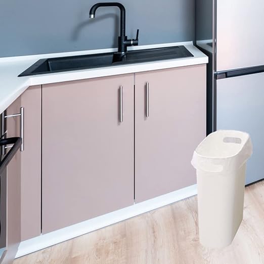 Small Trash Can Plastic Bathroom Wastebasket 3.2 Gallon Slim Garbage Container - Image 7