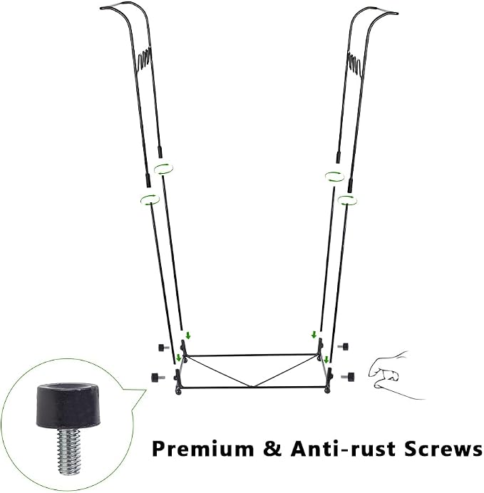 2 Pack Trash Bag Holder, 30-45 Gallon Garbage Bag Holder, Metal Portable Leaf - Image 6