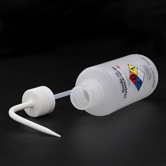 2pcs of Self-Venting Safety Wash Bottles, Vol.500ml 17oz, Sodium Hypochlorite - Image 2