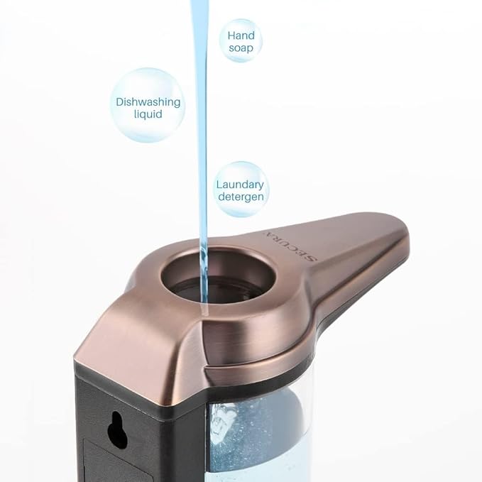 Secura 17oz Automatic Liquid Soap Dispenser, Touchless Battery Operated Hand - Image 9
