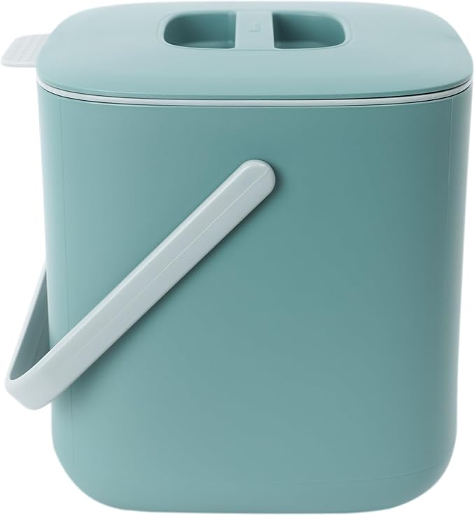 Blue Ginkgo Kitchen Compost Bin – Filter-Free, Odor-Tight Countertop Food Waste by BLUEGINKGO