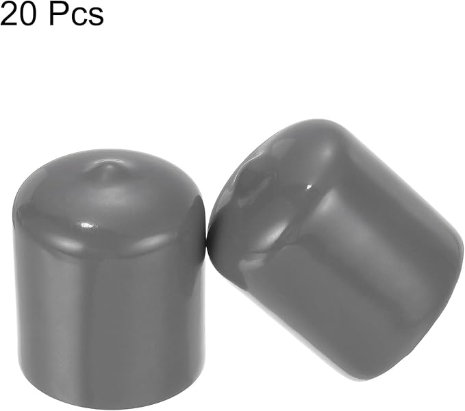 uxcell 20pcs Rubber End Caps 23mm ID Vinyl PVC Round Tube Bolt Cap Cover Screw - Image 2