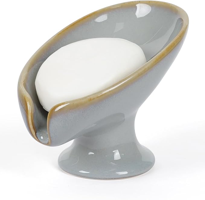 Soap Dish, Self Draining Bar Soap Holder by ANTISSHOME