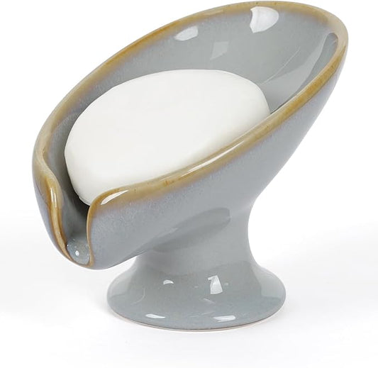 Soap Dish, Self Draining Bar Soap Holder by ANTISSHOME