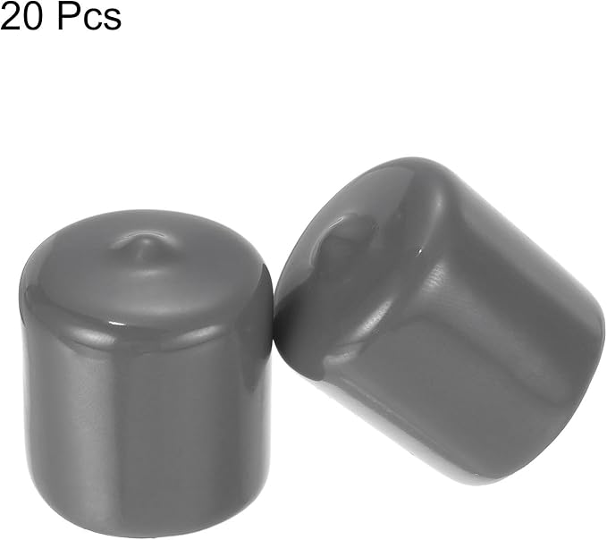 uxcell 20pcs Rubber End Caps 25mm ID Vinyl PVC Round Tube Bolt Cap Cover Screw - Image 2