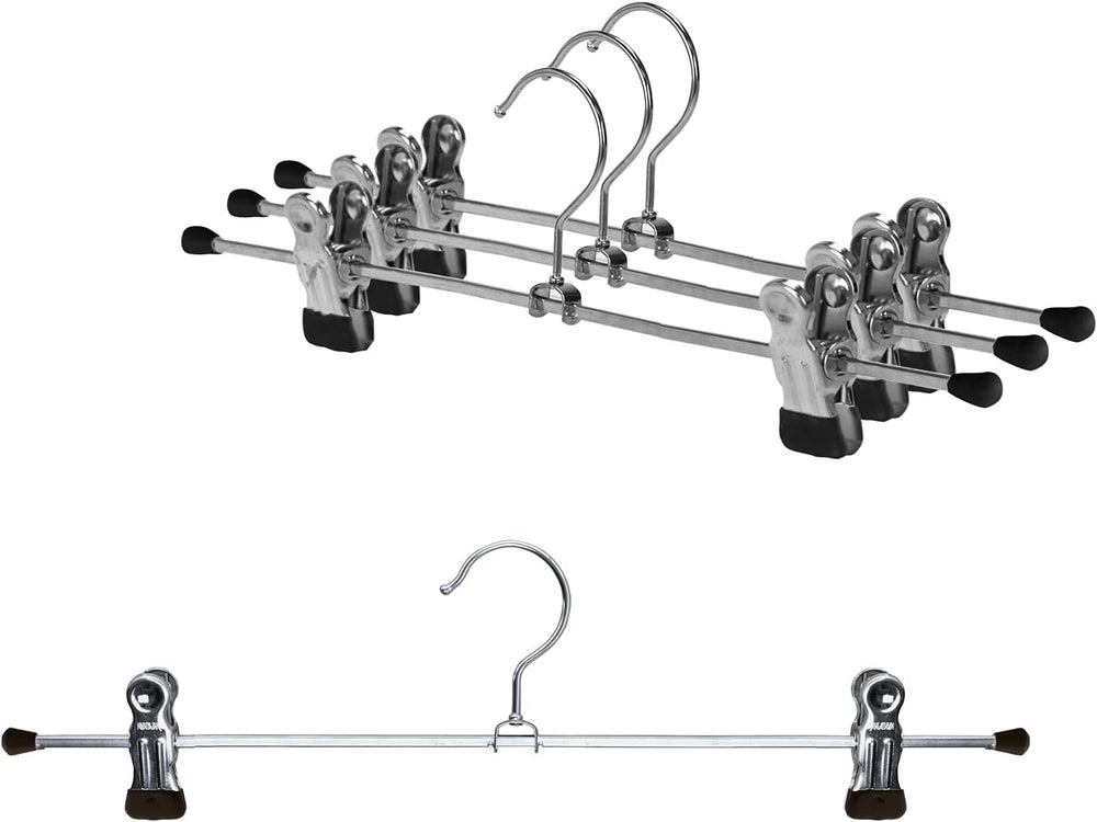 Mawa by Reston Lloyd Non Slip-Space Saving Clothing Hanger for Pant/Skirt wit...