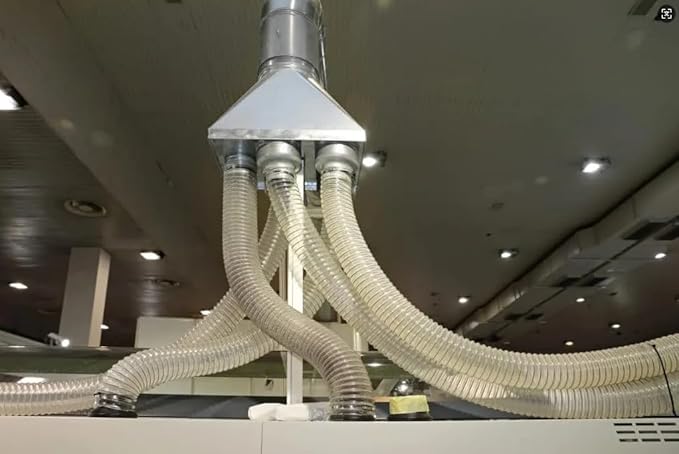 Dust Collection Hose 2 in × 10 ft Heavy Duty Clear Flexible PVC Reinforced - Image 6