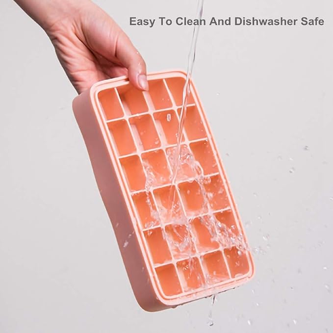 Bangp Premium Ice Cube Trays 2 Pack, Easy-Release Silicone Ice Cube Tray - Image 7