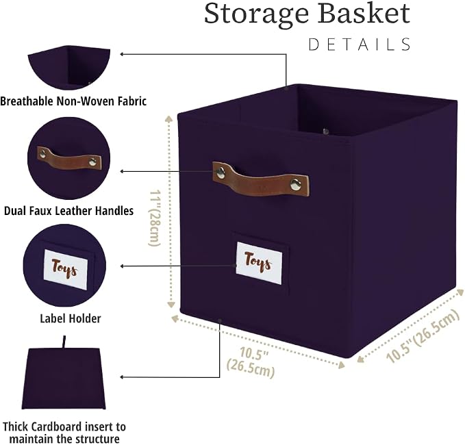 DECOMOMO Storage Bins, Cube Storage Bin - Image 3