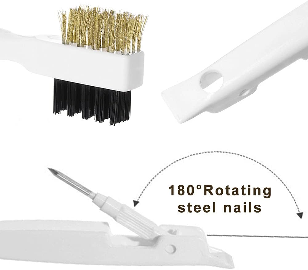 Gas Stove Brass Wire Stiff Bristles Brushes Rust Cleaner for Kitchen Grease Grime Pot Pan