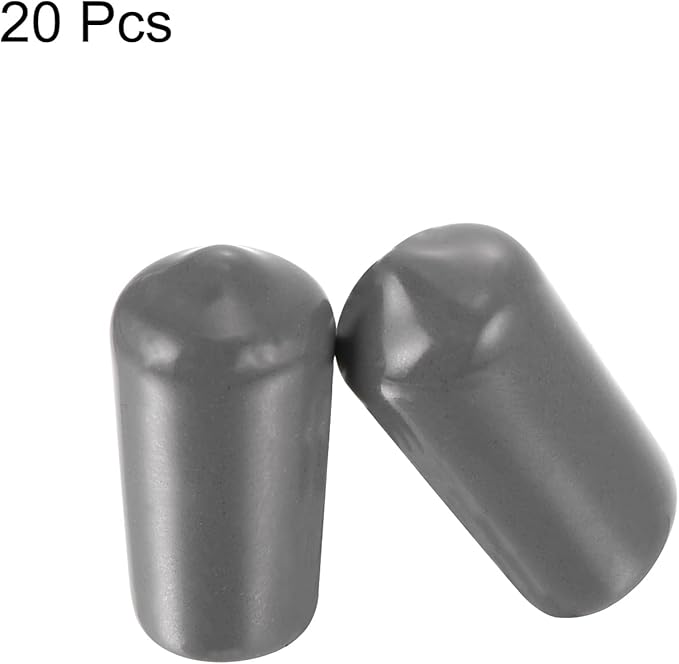 uxcell 20pcs Rubber End Caps 11mm ID Vinyl PVC Round Tube Bolt Cap Cover Screw - Image 2