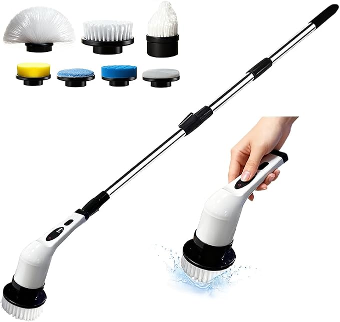 Cordless Electric Spin Scrubber, IPX7 Waterproof Power Scrubber by Unknown