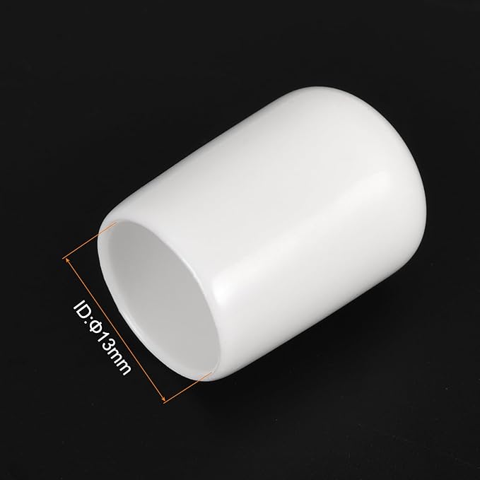 uxcell 20pcs Rubber End Caps 13mm ID Vinyl Round End Cap Cover Screw Thread - Image 3