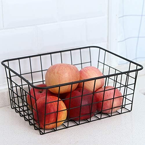 LeleCAT Wire Baskets with Handles, Wire Storage Organizer Baskets, Household - Image 3