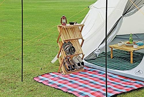 Captain Stag UP-2639 Storage Shelf, Wooden Rack, Shoe Rack, 3 Tiers, Entrance...