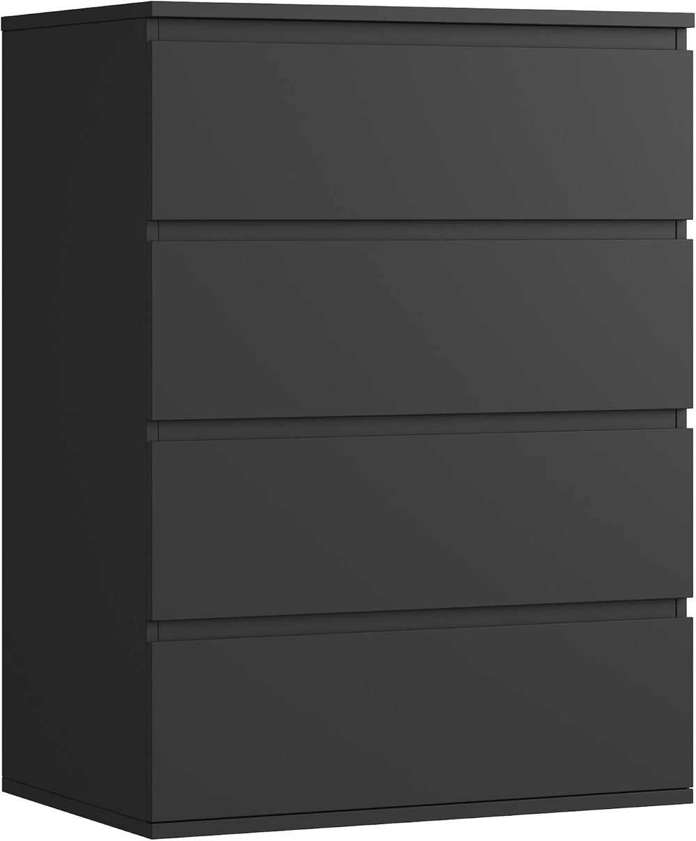 FOTOSOK Black Dresser, Dresser for Bedroom, Small Dresser Chest of Drawers