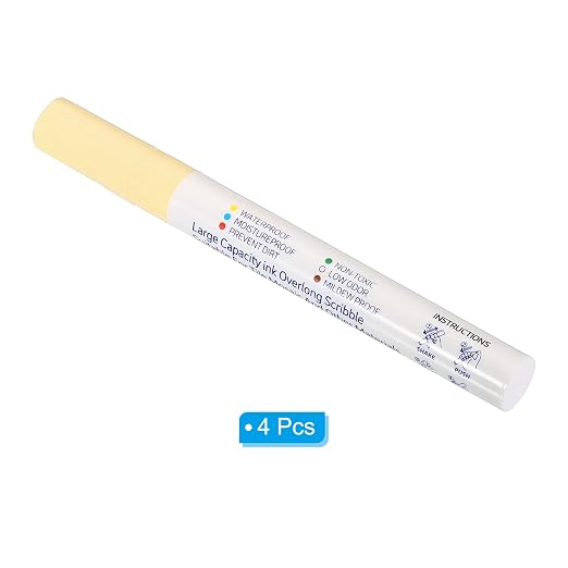 PATIKIL Grout Pen, 4 Pack Beige Tile Marker Waterproof Grout Sealer Pen Tile - Image 3