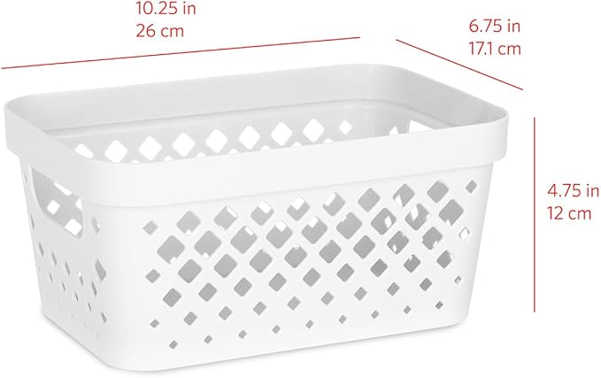 Glad Plastic Baskets for Organizing, Linen Closet, and Bathroom | Nesting Shelf - Image 5