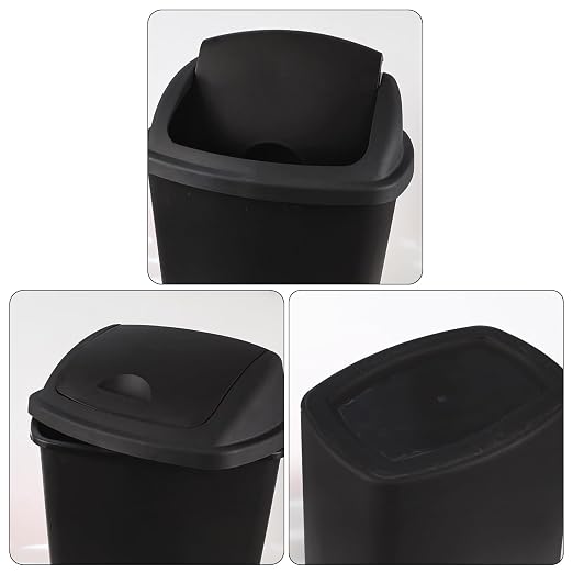 Bringer 18 Gallon Large Swing Top Trash Can, Plastic Garbage Can - Image 3