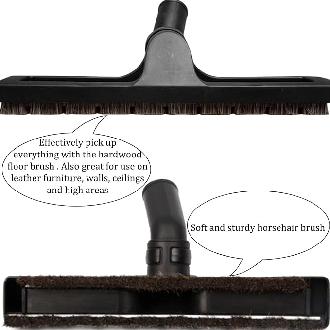 GIB Hardwood Floor Brush 32mm 1 1/4 inch 360 Degrees Swivel Head 12in Wide - Image 3
