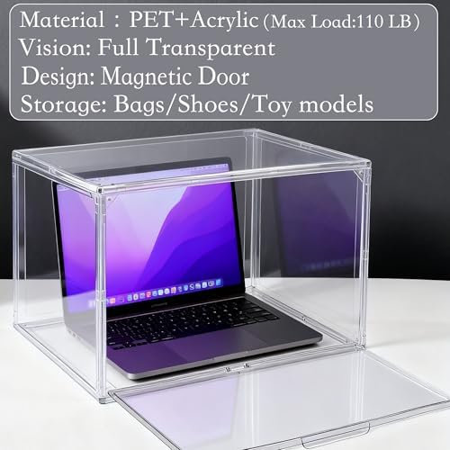 5 Pack XXX-Large Tall BootOrganizer, 17.3x13x13'' Acrylic Display Case