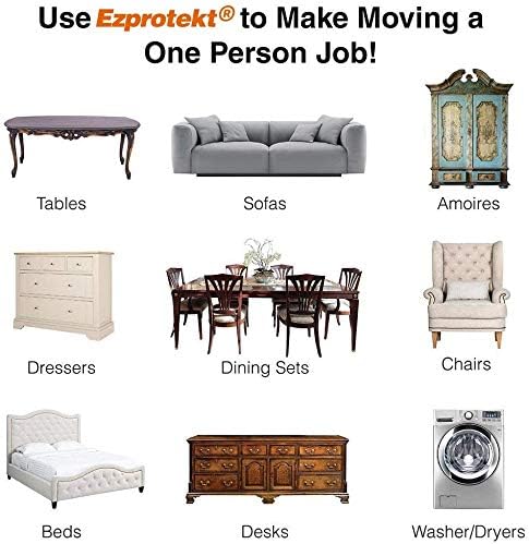 Ezprotekt 8 Pack Reusable Large Furniture Movers Sliders - Image 7
