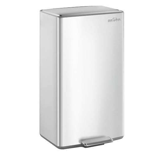 mVm 10.6 Gallon Heavy Duty Step Trash Can by mVm