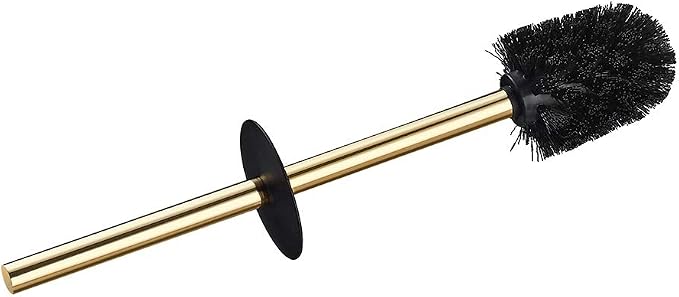 BGL Toilet Brush Holder Gold, Stainless Steel 304 Gold Round Freestanding - Image 3