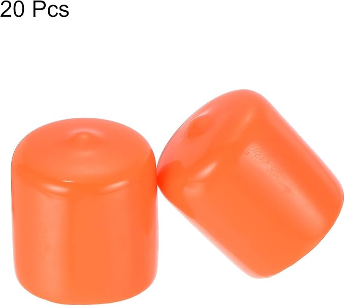 uxcell 20pcs Rubber End Caps 25mm ID Vinyl Round Tube Bolt Cap Cover Screw - Image 2