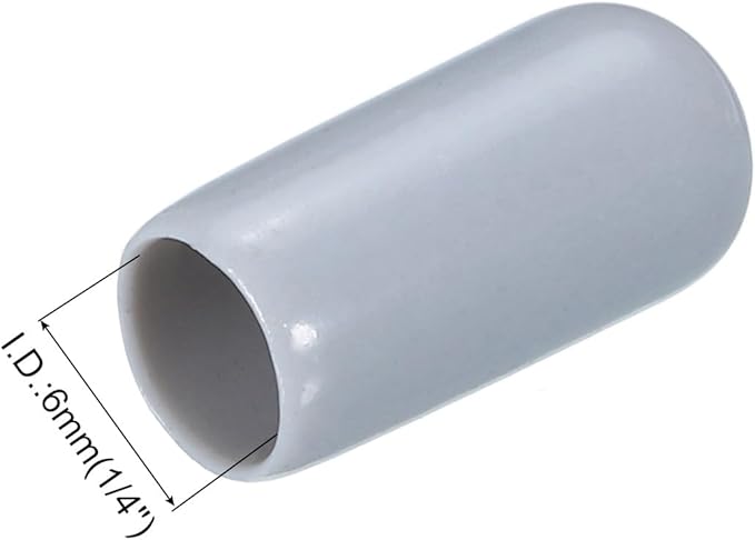 uxcell 20pcs Rubber End Caps 6mm ID Vinyl PVC Round Tube Bolt Cap Cover Screw - Image 3