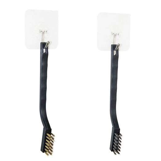 12PCS Mini Wire Brushes, Stainless Steel & Brass Brush Set, Curved Handle - Image 4