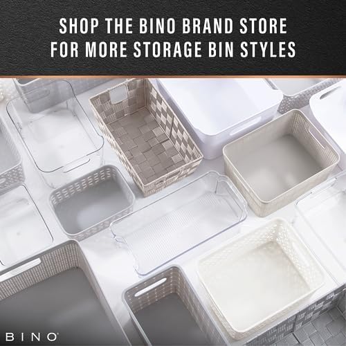 BINO l Plastic Storage Baskets, Medium - Grey | THE BLOSSOM COLLECTION l Mult...