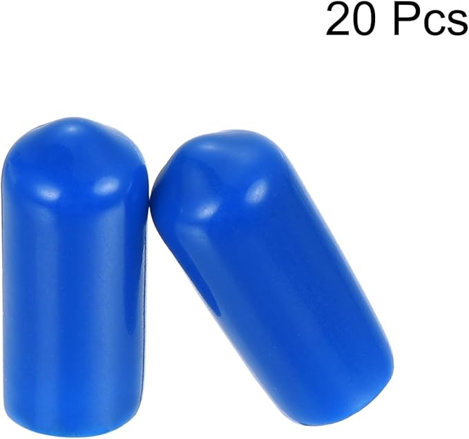 uxcell 20pcs Rubber End Caps 7mm ID Vinyl PVC Round Tube Bolt Cap Cover Screw - Image 2
