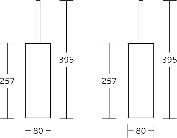 Toilet Brush and Holder Set Brushed Nickel Stainless Steel, 304 Heavy Duty - Image 7