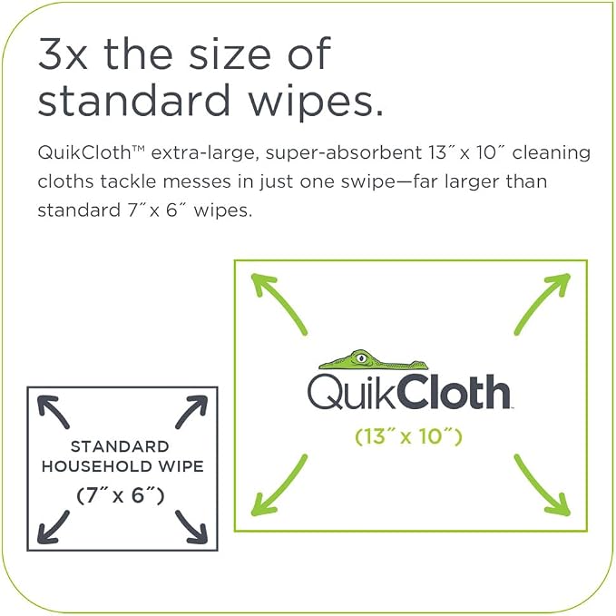 Quikcloth® Tough Messes – Plant-Based, Plastic-Free Cleaning Wipes - Image 4